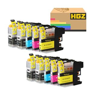 hgz 10 pack lc103 lc103xl compatible ink cartridge replacement for brother 103xl lc103xl lc103bk lc103c lc103m lc103y to use with brother mfc-j870dw, mfc-j450dw, mfc-j6920dw, mfc-j470dw (4bk+2c+2m+2y)