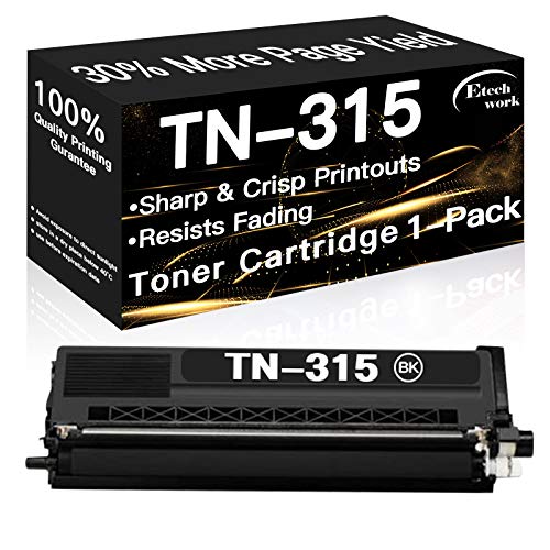 Etechwork Compatible Toner Cartridge Replacement for Brother TN315 TN315BK TN-315BK TN310BK TN-310BK Toners use with Brother HL-4150CDN HL-4570CDW HL-L4570CDWT MFC-9460CDN MFC-9970CDW Printer (Black)