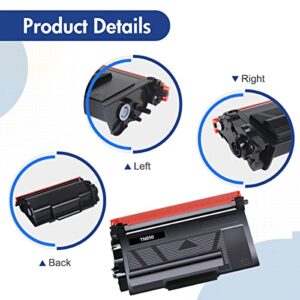 TN850 TN 850 High Yield Toner Cartridge 2 Pack Compatible Replacement for Brother TN850 TN-850 TN820 HL-L6200DW MFC-L5850DW L5900DW MFC-L5700DW HL-L5200DW MFC-L5900DW MFC-L6800DW Printer Black