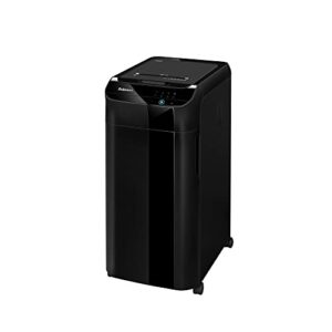 fellowes automax 350c cross-cut commercial office auto feed 2-in-1 paper shredder with 350 sheet capacity (4694001)