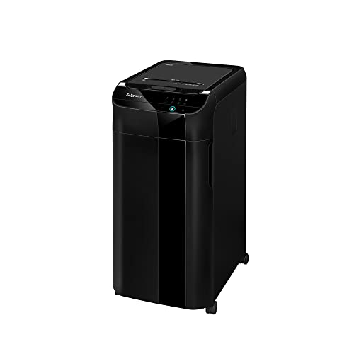 Fellowes AutoMax 350C Cross-Cut Commercial Office Auto Feed 2-in-1 Paper Shredder with 350 Sheet Capacity (4694001)