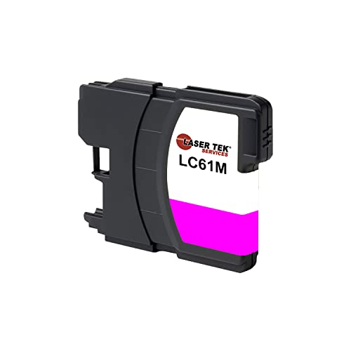 Laser Tek Services Compatible LC-61 LC61BK LC61C LC61M LC61Y Ink Cartridge Replacement for Brother DCP165C, MFC250C 255CW Printers (Black, Cyan, Magenta, Yellow,5 Pack)