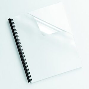 Fellowes Crystals Clear PVC Binding Covers, 8mil Letter, 200 Pack (5204303)