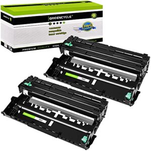 greencycle compatible drum unit replacement for brother dr820 dr 820 work with hl-l6200dw hl-l6200dwt mfc-l5850dw mfc-l5900dw hl-l5200dw series printers (black, 2 pack)