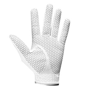 Scott Edward Mens Golf Glove, No-Slip, Breathable, Soft, Worn on Left Hand White Palm (XXL)