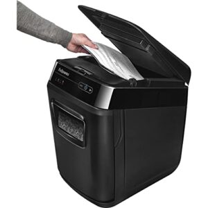 Fellowes 4656201 Automax 200m Auto Feed Shredder 200 Sheet Capacity Black