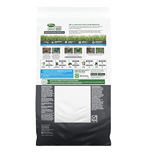 Scotts Turf Builder Grass Seed Pennsylvania State Mix is a Premium Mix Crafted for Pennsylvania Conditions, 5.6 lb.