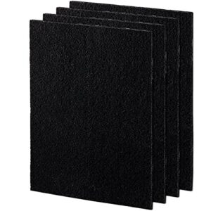 Fellowes Carbon Filters for AeraMax Air Purifiers - 4 Pack (9324201),Black, 16.1" x 12.4" x 0.2"