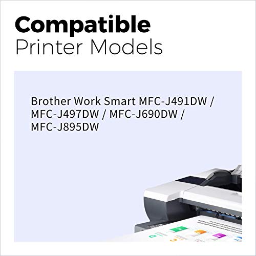 MYCARTRIDGE LC3013 Compatible Ink Cartridge for Brother LC3013 LC3011 LC 3013 LC 3011 with MFC-J491DW MFC-J895DW Printer Ink ,LC3013 BK C M Y, 10-Pack