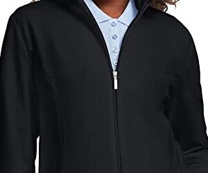 Karen Scott Women's Sport French Terry Ribbon Trim Jacket Black Size X-Small