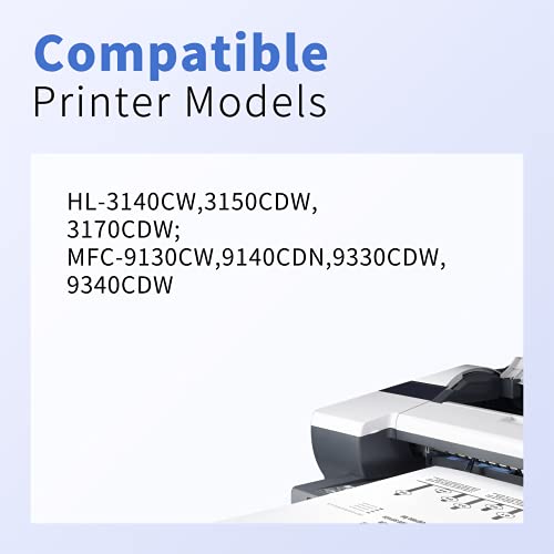 myCartridge PHOEVER Compatible Toner Cartridge Replacement for Brother TN221 TN225 TN 221 for HL-3140CW HL-3170CDW HL-3180 MFC-9130CW MFC-9330CDW Printer (2 Black 1 Cyan 1 Magenta 1 Yellow, 5-Pack)