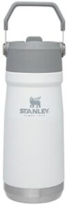 stanley iceflow stainless steel water jug with straw, vacuum insulated water bottle for home and office, reusable tumbler with straw leakproof flip, 17 ounces