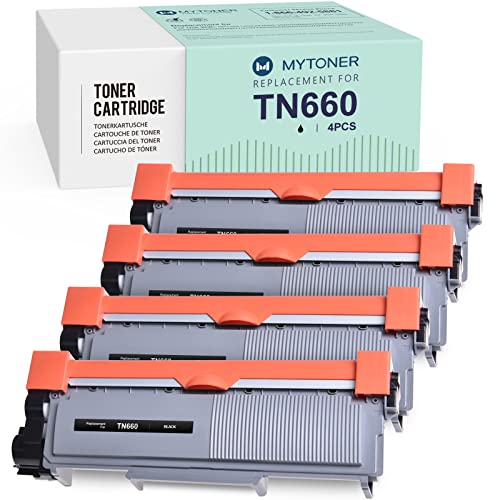 MYTONER TN660 TN630 Compatible Toner Cartridge Replacement for Brother TN-660 TN630 for HL-L2300D DCP-L2540DW MFC-L2700DW MFC-L2740DW HL-L2380DW HL-L2320D HL-L2340DW HL-L2360DW Printer(Black, 4-Pack)