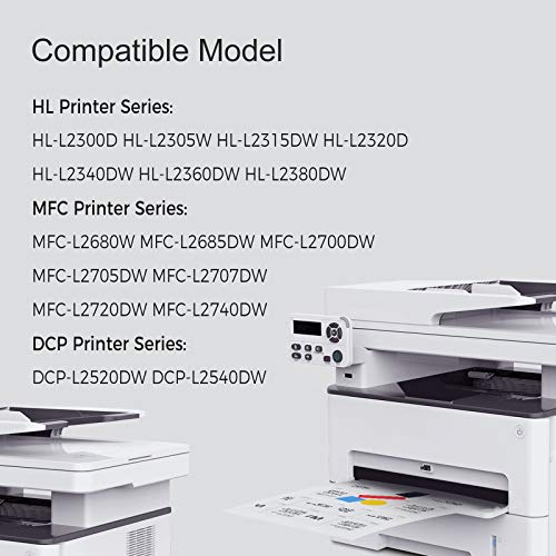 MYTONER TN660 TN630 Compatible Toner Cartridge Replacement for Brother TN-660 TN630 for HL-L2300D DCP-L2540DW MFC-L2700DW MFC-L2740DW HL-L2380DW HL-L2320D HL-L2340DW HL-L2360DW Printer(Black, 4-Pack)