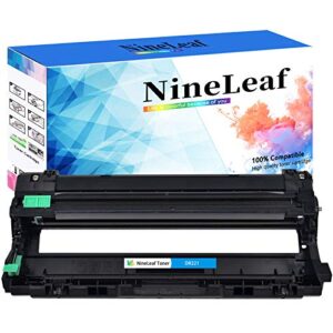 nineleaf compatible drum unit replacement for brother dr221 dr-221 dr221c mfc-9130cw hl-3170cdw hl-3140cw mfc-9330cdw color laser printer (1 cyan)