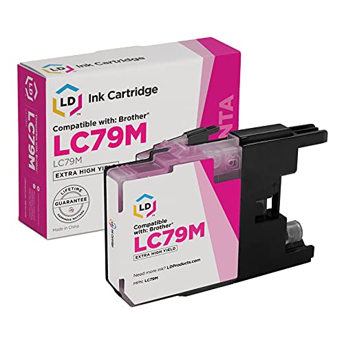 LD Compatible Ink Cartridge Replacement for Brother LC79M Extra High Yield (Magenta)