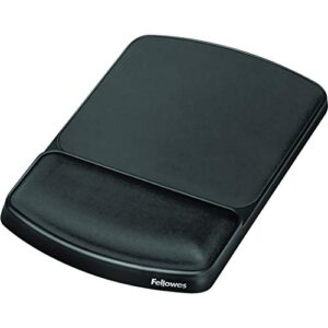 fellowes 91741 gel wrist rest and mouse pad – graphite/platinum