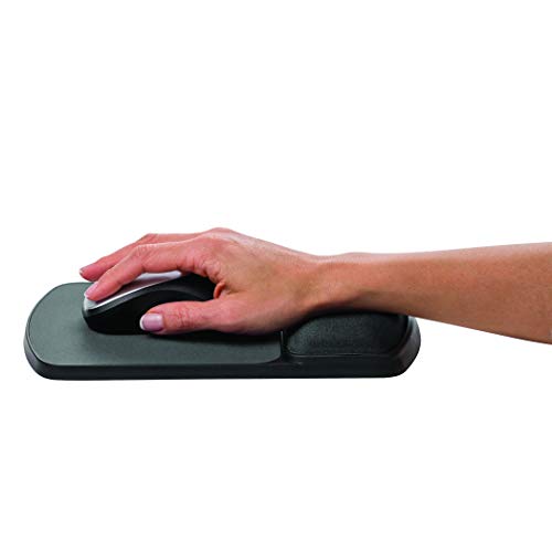 Fellowes 91741 Gel Wrist Rest and Mouse Pad - Graphite/Platinum