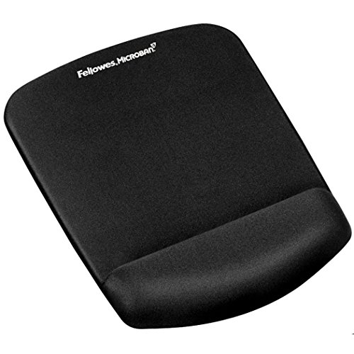 Fellowes® PlushTouch™ Mouse Pad With Wrist Rest, Black