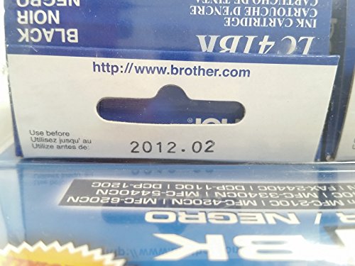 Brother Black -Ink -Cartridge - 2 Pack (LC41BK2PKS) - Retail Packaging