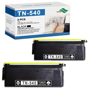 cobaprint (2-pk black) compatible tn-540 toner cartridge replacement for brother dcp-8040 dcp-8045d dcp-8045dn hl-5140 hl-5150d hl-5170dn mfc-8220 mfc-8440 dcp-8020 hl-1650 printers
