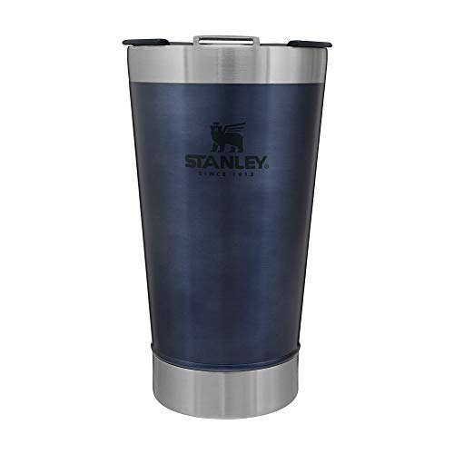 Stanley Classic Stay Chill Vacuum Insulated Pint Tumbler, 16oz Stainless Steel Beer Mug with Built-in Bottle Opener, Double Wall Rugged Metal Drinking Glass, Dishwasher Safe Insulated Cup