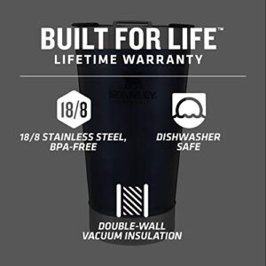 Stanley Classic Stay Chill Vacuum Insulated Pint Tumbler, 16oz Stainless Steel Beer Mug with Built-in Bottle Opener, Double Wall Rugged Metal Drinking Glass, Dishwasher Safe Insulated Cup