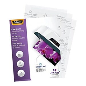 Fellowes 1530747 Imagelast Premium Thermal Pouches Letter 60/Pack (5288001)