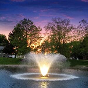 Scott Aerator Night Glo Residential Outdoor Fountain LED Light Set for Scott Aerator Fountains and Display Aerators | Set of 2 Warm White Light Kits with Accessories | Outdoor Efficient Pond Lights