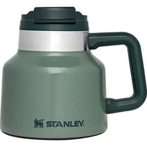 Stanley 10-02873-037 The Tough-To-Tip Admiral's Mug Hammertone Green 20OZ / .59L