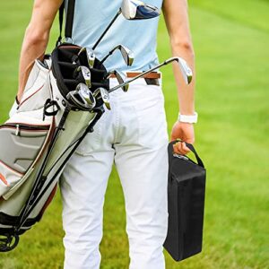 Scott Edward Golf Training Storage Bag Golf Weather Portable Carrying Bag with Golf Swing Aids Pro Power Band Wrist Brace Training Set (Black)