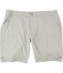 karen scott womens 10 inch casual walking shorts, beige, 24w