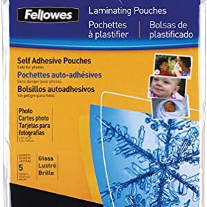 Fellowes Laminating Pouches, 5Mm, 4-1/4X6-1/4