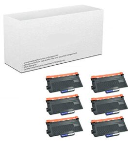 am-ink 6-pack compatible tn850 tn-850 tn820 toner cartridge replacement for brother hl-l6200dw hl-l6200dwt hl-l6250dw hl-l5200dw mfc-l5900dw mfc-l58000dw mfc-l6700dw printer (black)