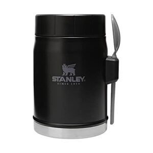 stanley 10-09146-003 the heritage vacuum food jar matte black 14oz / .4l