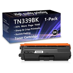 1 pack (black) tn339 bk super high yield toner cartridge replacement for brother 9460cdn mfc 8600cdw l8600cdw l8650cdw l9550cdw dcp 9050cdn 9270cdn l8400cdn hl l8250cdn l8350cdw l9200cdw printers.