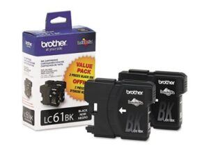 brother mfc-j270w black ink cartridge twin pack (oem) 450 pages ea.