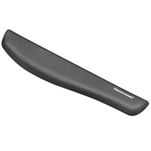 fellowes plushtouch wrist rest with foamfusion technology, graphite (9252301)