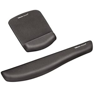 Fellowes PlushTouch Wrist Rest with FoamFusion Technology, Graphite (9252301)