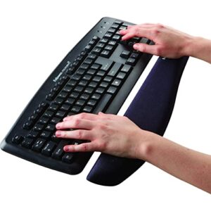 Fellowes PlushTouch Wrist Rest with FoamFusion Technology, Graphite (9252301)