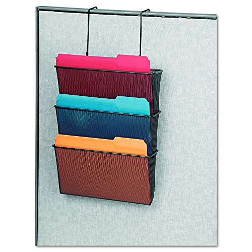 Fellowes Mesh Partition Additions Letter Size Black Triple File Pocket (75901)