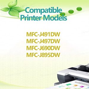 3013XL Compatible Ink Cartridge Replacement for Brother MFC-J491DW MFC-J497DW MFC-J690DW MFC-J895DW Printer Set*4