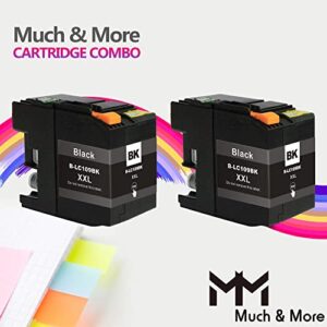 MM MUCH & MORE Ink Cartridge Replacement for Brother LC109 XXL LC109BK LC109XXL LC-109 Super High Yield to Used for MFC-J6520DW J6720DW J6920DW Printer (2-Pack, Black)