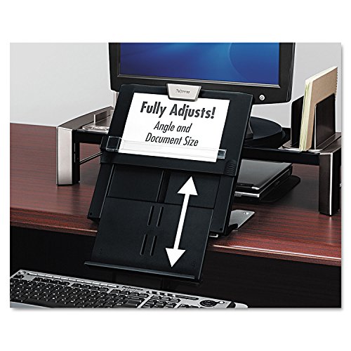 Fellowes 8039401 in-Line Document Holder, Foldable, 12-Inch X2-1/2-Inch X7-1/2-Inch, Black