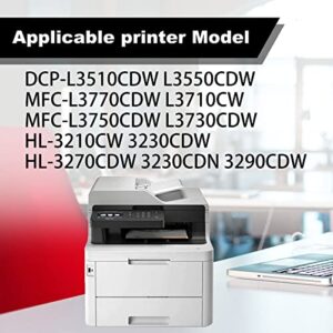 Drawn Compatible TN227BK/C/M/Y High Yield Toner Cartridge Replacement for Brother TN-227BK/C/M/Y High Yield Toner Cartridge for MFC-L3710CW MFC-L3770CDW HL-3210CW HL-3270CDW Printer,(TN227 4-Pack)