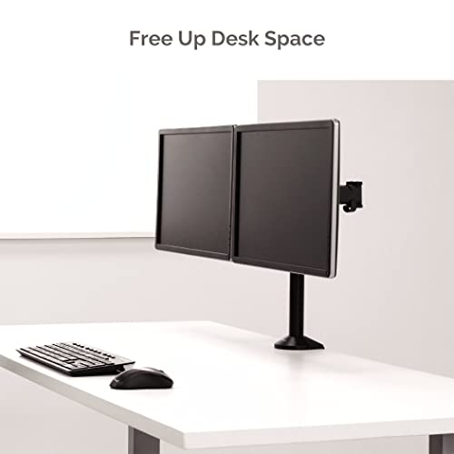 Fellowes 8502601 Reflex Series Adjustable Computer Monitor Stand for 2 Monitors with Dual Monitor Arms, 27 Inch Monitor Capacity