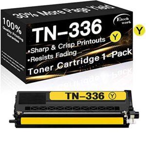 etechwork compatible toner cartridge replacement for brother tn336 tn331 tn-336y tn-331y toners use with brother hl-l8250cdn hl-l8350cdw hl-l8350cdwt mfc-l8850cdw mfc-l8600cdw printer (yellow)