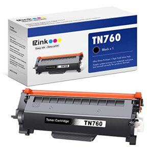e-z ink (tm tn760 toner cartridge replacement compatible for brother tn-760 tn730 tn-730 for dcp-l2550dw hl-l2350dw l2395dw l2390dw l2370dw mfc-l2710dw l2750dw l2730dw (black, 1 pack)
