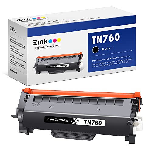 E-Z Ink (TM TN760 Toner Cartridge Replacement Compatible for Brother TN-760 TN730 TN-730 for DCP-L2550DW HL-L2350DW L2395DW L2390DW L2370DW MFC-L2710DW L2750DW L2730DW (Black, 1 Pack)