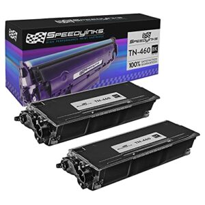 speedyinks toner cartridge replacement for brother tn460 high yield (black, 2-pack) compatible with multi-function: mfc-1260, mfc-1270, mfc-2500, mfc-8300, mfc-8500, mfc-8600, mfc-8700, and mfc-9600